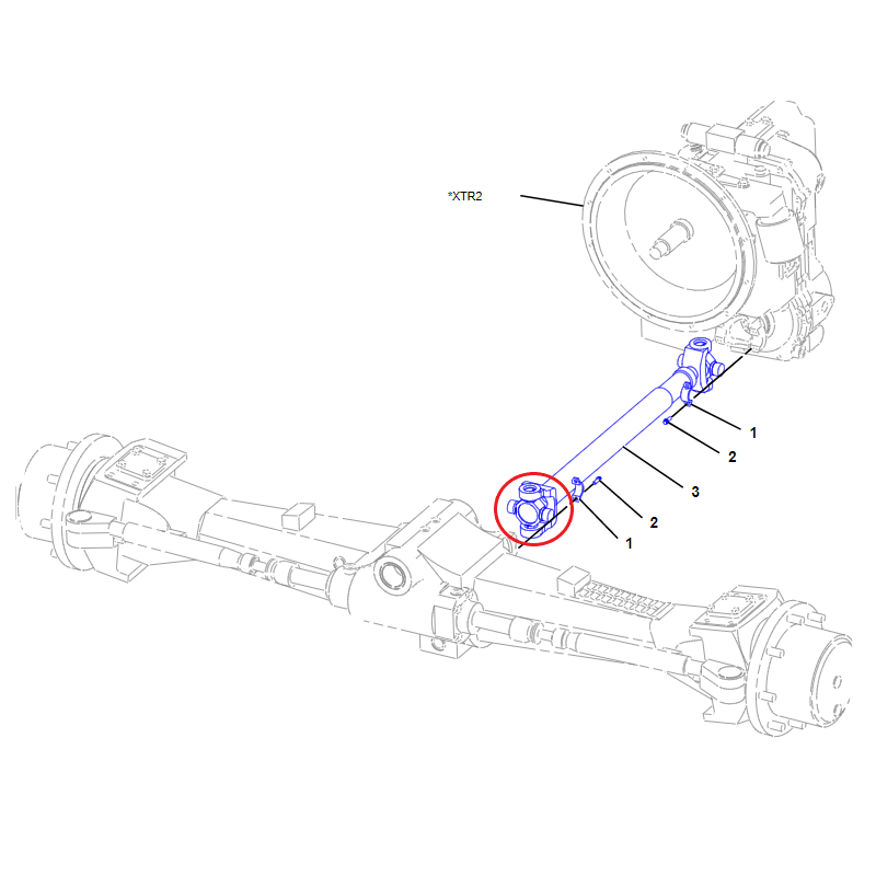 КАРДАННЫЙ ВАЛ CVA CAT ЭКСКАВАТОР-ПОГРУЗЧИК