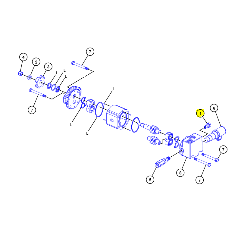 ГАЙКА ЭКСКАВАТОРА-ПОГРУЗЧИКА CAT