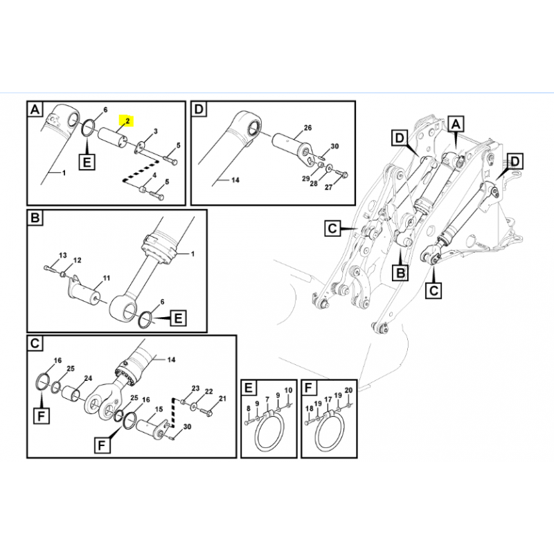 Штифт 90X250 в приводе VOLVO колесный погрузчик