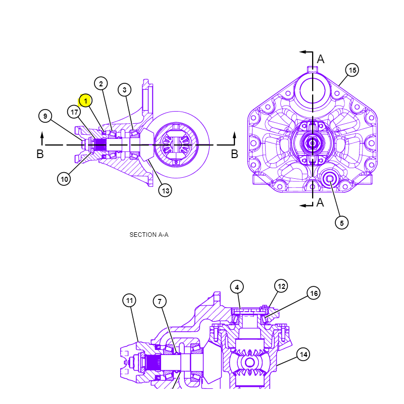 УПЛОТНЕНИЕ ФЛАНЦА МОСТА ПЕРЕДНИЙ ЭКСКАВАТОР-ПОГРУЗЧИК CAT