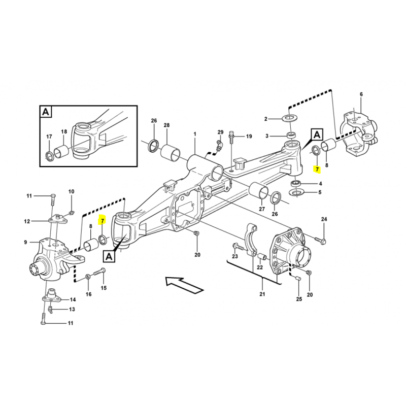 САЛЬНИК МОСТА КАРДАННОГО ВАЛА VOLVO ЭКСКАВАТОР-ПОГРУЗЧИК
