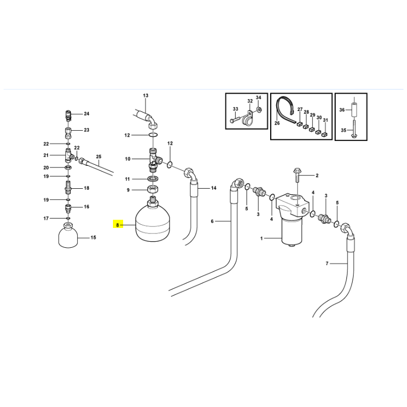 ГИДРАВЛИЧЕСКИЙ АККУМУЛЯТОР OEM PARKER CVA VOLVO