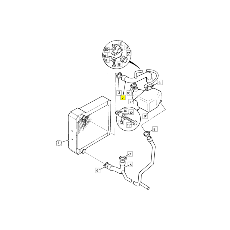 ВЕРХНИЙ ШЛАНГ РАДИАТОРА JCB ЭКСКАВАТОР-ПОГРУЗЧИК