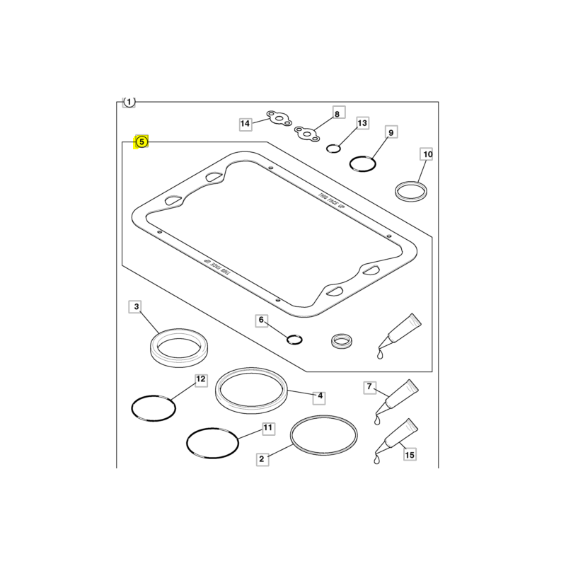 СИЛИКОН С ШАБЛОНОМ УПЛОТНЕНИЯ ДЛЯ МАСЛЯНОГО ПОДДОНА JCB ЭКСКАВАТОР-ПОГРУЗЧИК 3CX ОРИГИНАЛ
