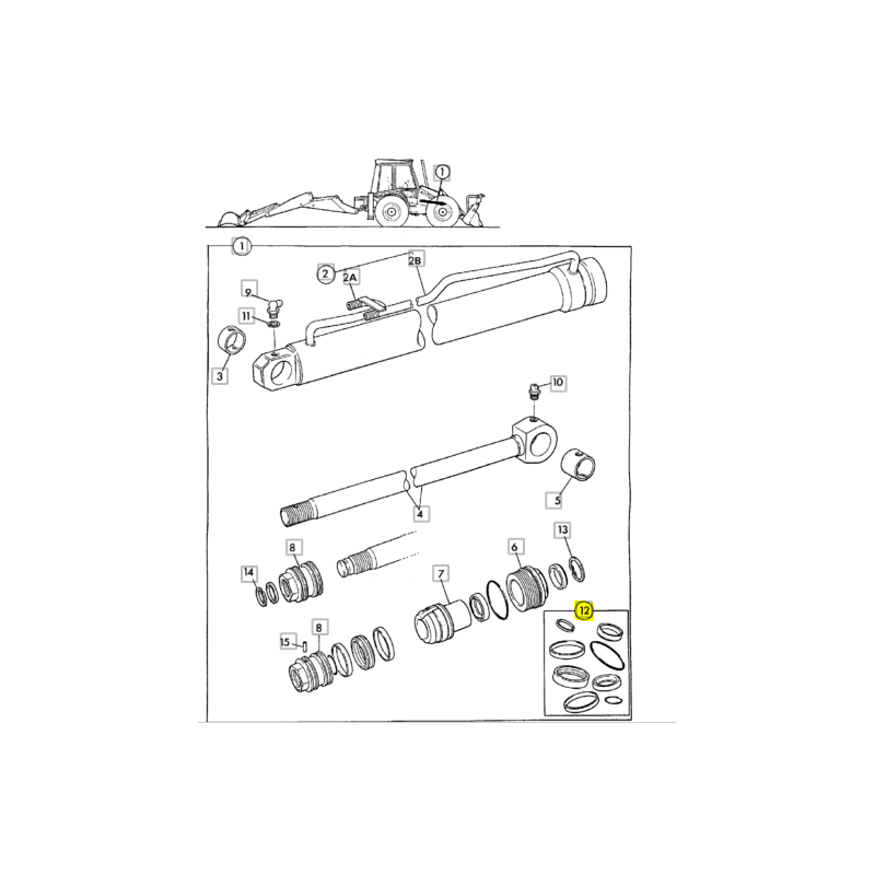 КОМПЛЕКТ УПЛОТНЕНИЙ ПРИВОДА JCB LIFT ЭКСКАВАТОР-ПОГРУЗЧИК 3CX 4CX