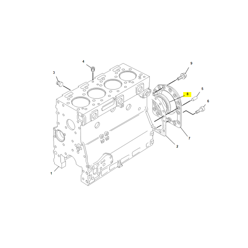 УПЛОТНЕНИЕ КОЛЕНЧАТОГО ВАЛА CAT ЭКСКАВАТОР-ПОГРУЗЧИК OEM PERKINS