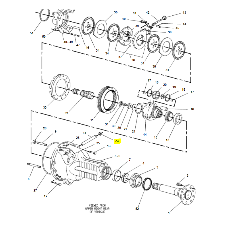 УПЛОТНЕНИЕ СТЕРЖНЯ ЗАМКА ЗАДНЕГО МОСТА CAT ЭКСКАВАТОР-ПОГРУЗЧИК