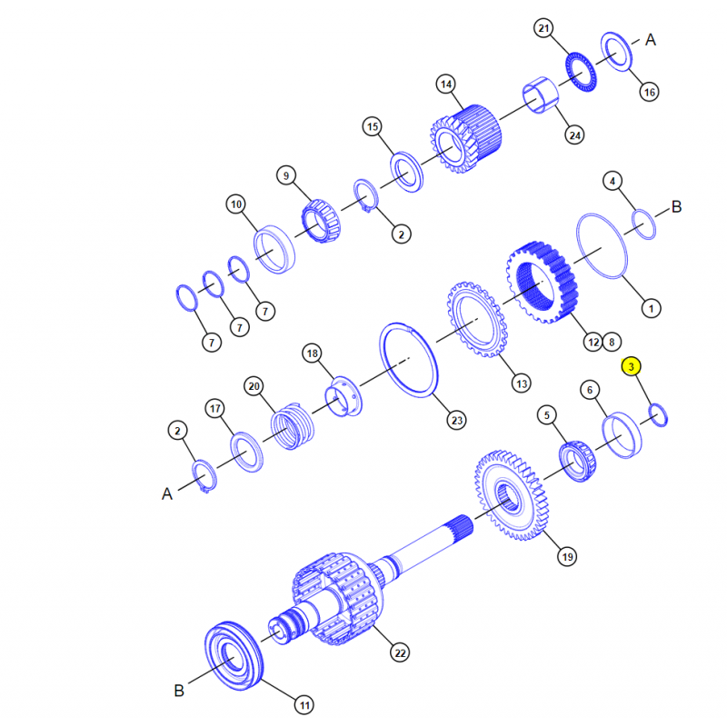 УПЛОТНЕНИЕ ВАЛА СЦЕПЛЕНИЯ ТРАНСМИССИИ CAT ЭКСКАВАТОР-ПОГРУЗЧИК