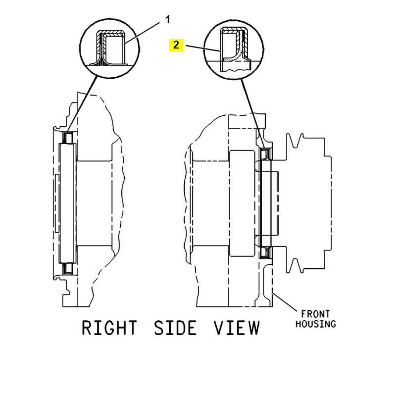 УПЛОТНЕНИЕ КОЛЕНЧАТОГО ВАЛА CAT КОЛЕСНЫЙ ПОГРУЗЧИК ЭКСКАВАТОР