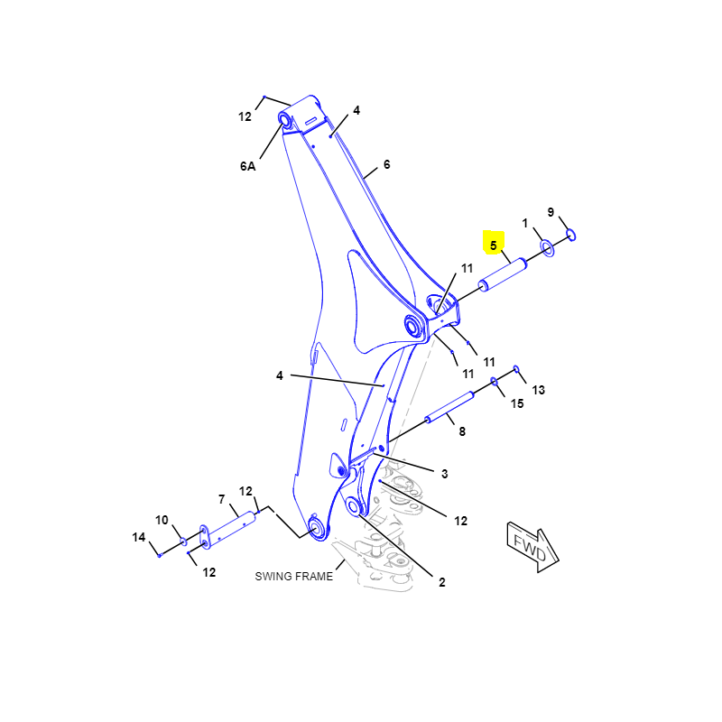 ОРИГИНАЛ СЕРИИ ЭКСКАВАТОРА ПОГРУЗЧИКА ЭКСКАВАТОРА КОТА СТРЕЛЫ РЫЧАГА СЗАДИ Э
