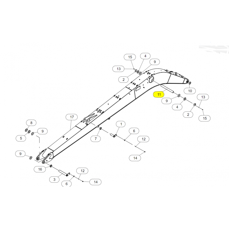ШТИФТ 90X850 CAT ЭКСКАВАТОР