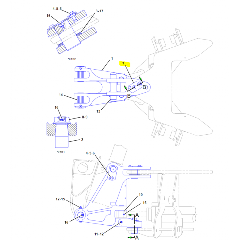 ШТИФТ ЗАДНЕЙ БАБКИ CAT ЭКСКАВАТОР-ПОГРУЗЧИК