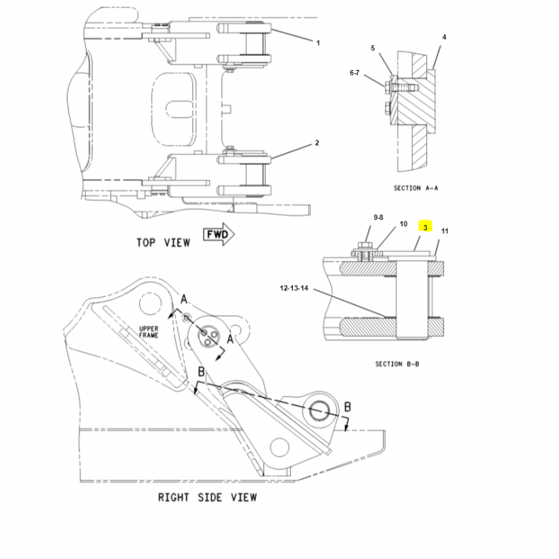 ПОДЪЕМНЫЙ ШТИФТ CAT ЭКСКАВАТОР