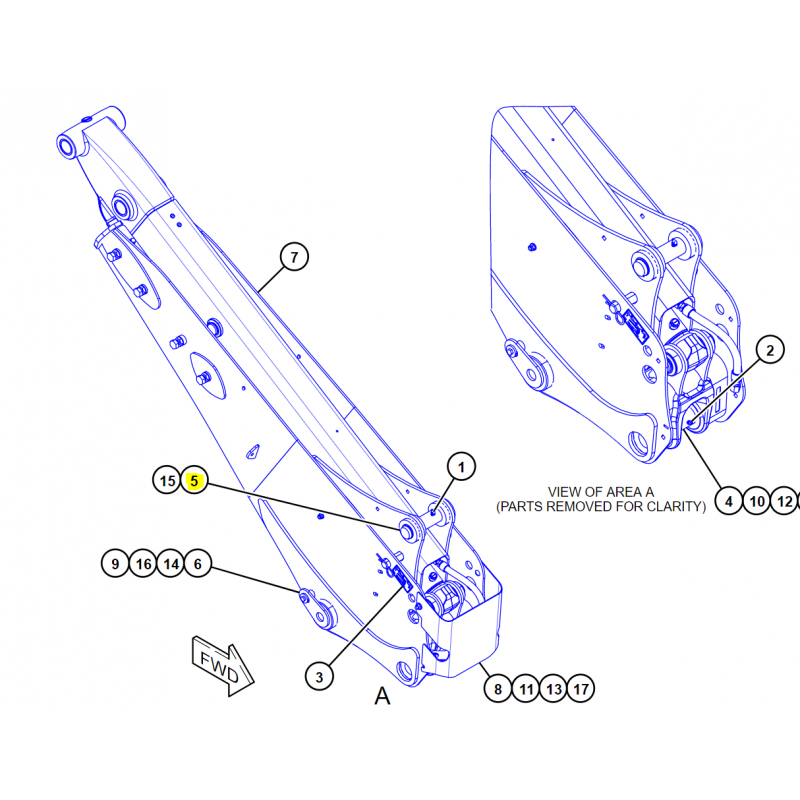 ЗАДНИЙ РЫЧАГ STICK CAT ЭКСКАВАТОР-ПОГРУЗЧИК