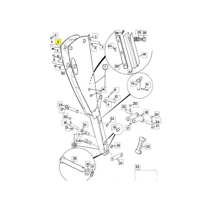 Штифт привода JCB экскаватор-погрузчик CVA 277X50