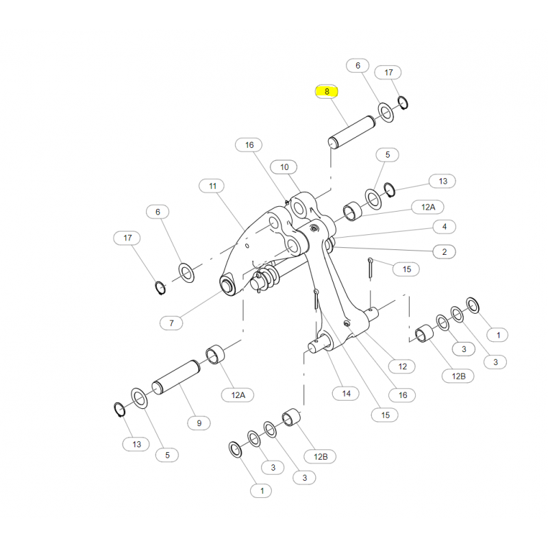 ШТИФТ КОВША CAT ЭКСКАВАТОР-ПОГРУЗЧИК CVA