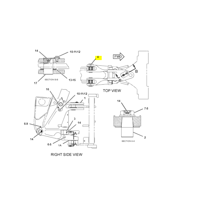 ШТИФТ ПОДВЕСКИ BOOM CAT ЭКСКАВАТОР-ПОГРУЗЧИК CVA