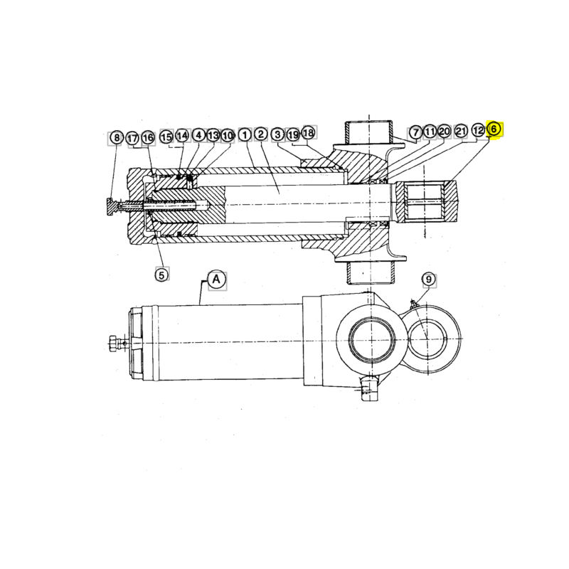 ВТУЛКА В ПОВОРОТНОМ ПРИВОДЕ ЭКСКАВАТОР-ПОГРУЗЧИК JCB