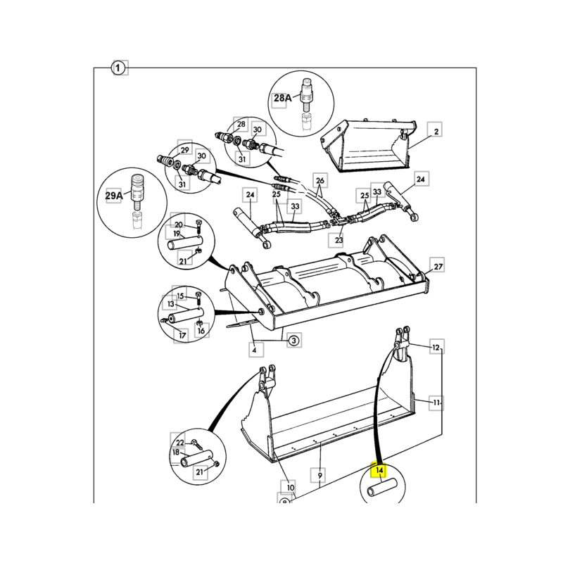 JCB ЭКСКАВАТОР-ПОГРУЗЧИК ПЕРЕДНЯЯ КОВШОВАЯ ПРУЖИННАЯ ВТУЛКА