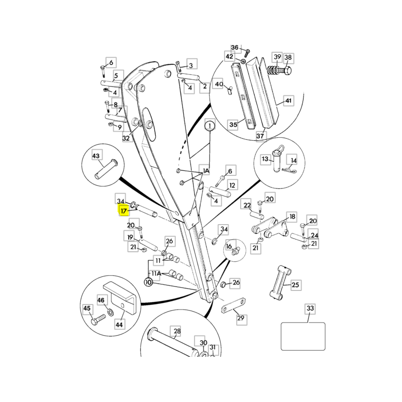 ШТИФТ JCB ЭКСКАВАТОР-ПОГРУЗЧИК CVA