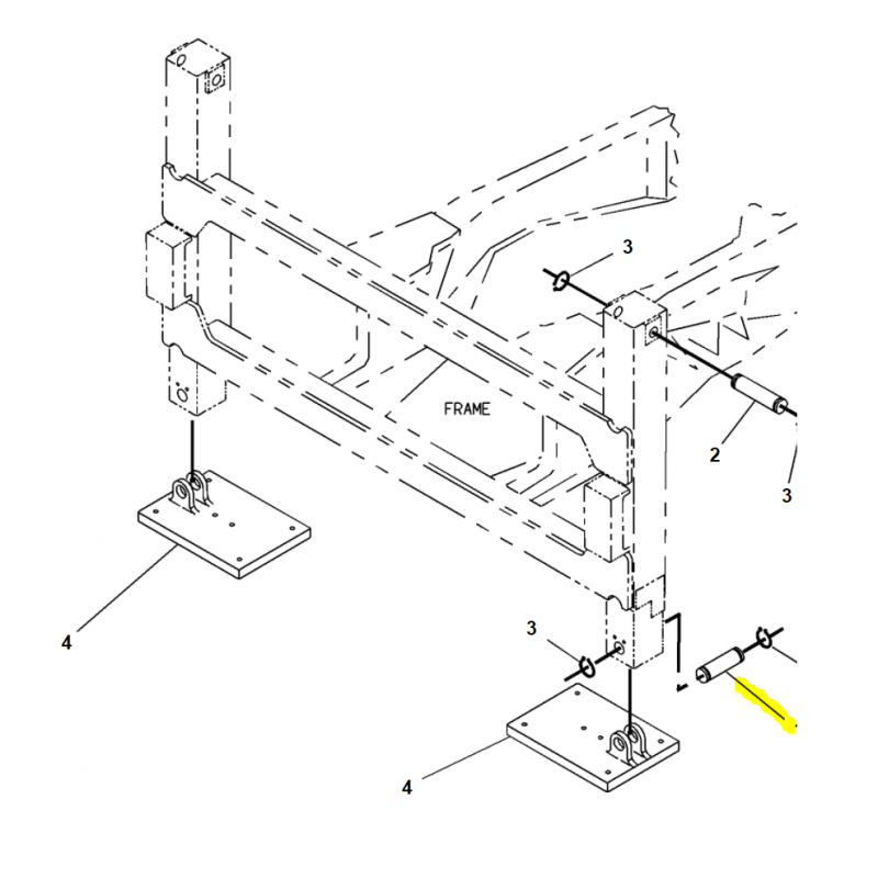 ШТИФТ СТАБИЛИЗАТОРА CAT ЭКСКАВАТОР-ПОГРУЗЧИК