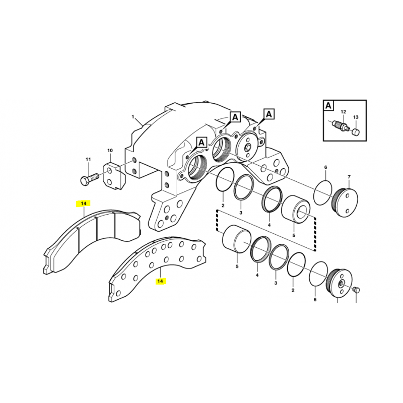 ТОРМОЗНЫЕ КОЛОДКИ VOLVO CVA