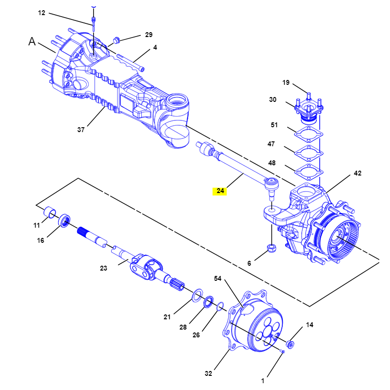 РУЛЕВАЯ ТЯГА CAT TELEHANDLER ROTA
