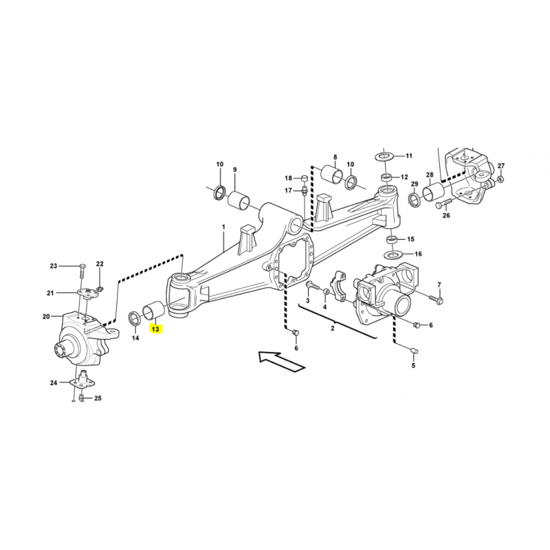 ВТУЛКА ПОЛУОСИ ПЕРЕДНЕГО МОСТА VOLVO ЭКСКАВАТОР-ПОГРУЗЧИК