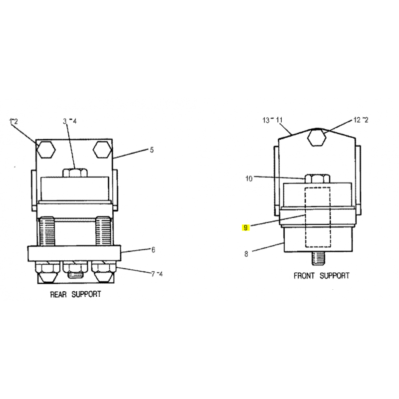 ПРОКЛАДКА ВТУЛКИ КРЕПЛЕНИЯ ДВИГАТЕЛЯ CATERPILLAR