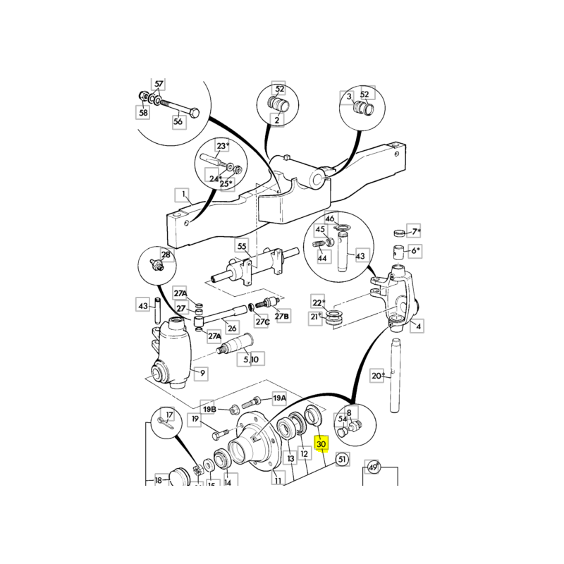 ВТУЛКА МОСТА JCB ЭКСКАВАТОР-ПОГРУЗЧИК