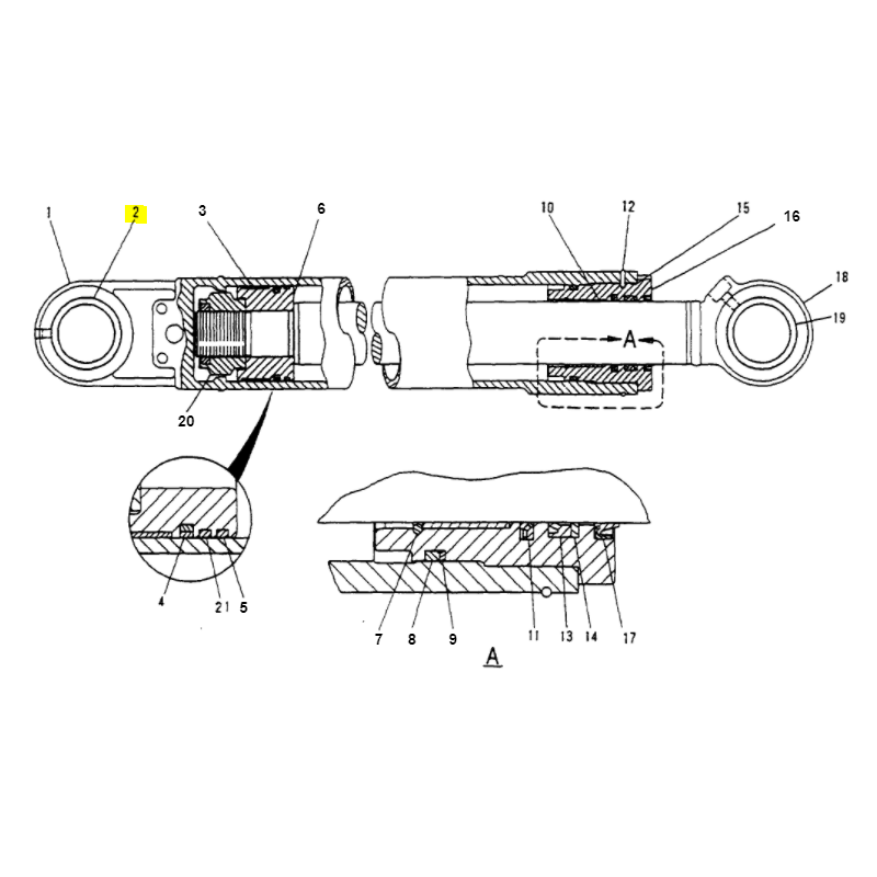 ВТУЛКА ПРИВОДА ПРОТИВОВЕСА CAT ГУСЕНИЧНЫЙ ЭКСКАВАТОР
