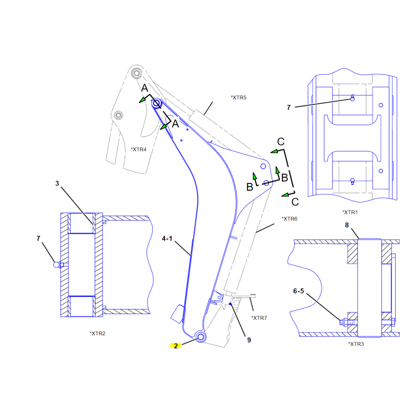 ВТУЛКА BOOM-U CAT ЭКСКАВАТОР-ПОГРУЗЧИК
