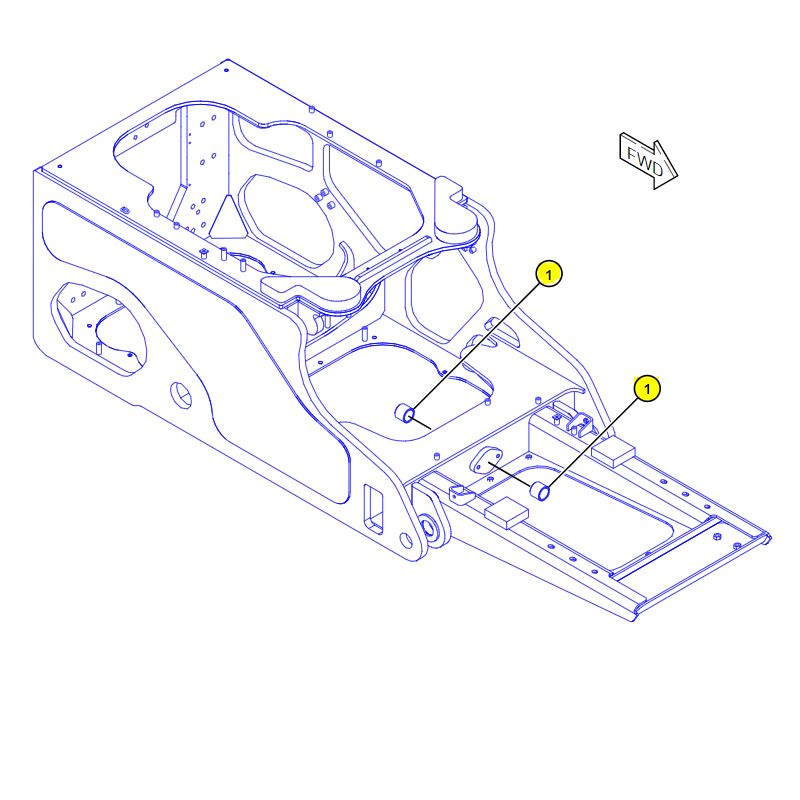 ВТУЛКА В РАМЕ БУЛЬДОЗЕР CAT