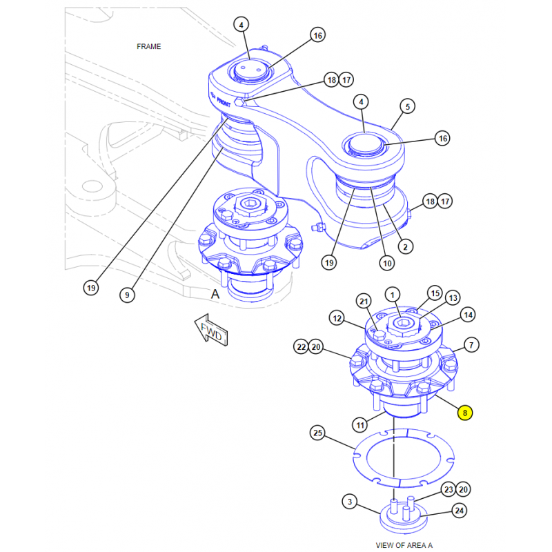ПОДШИПНИК ШАРНИРА CAT КОЛЕСНЫЙ ПОГРУЗЧИК