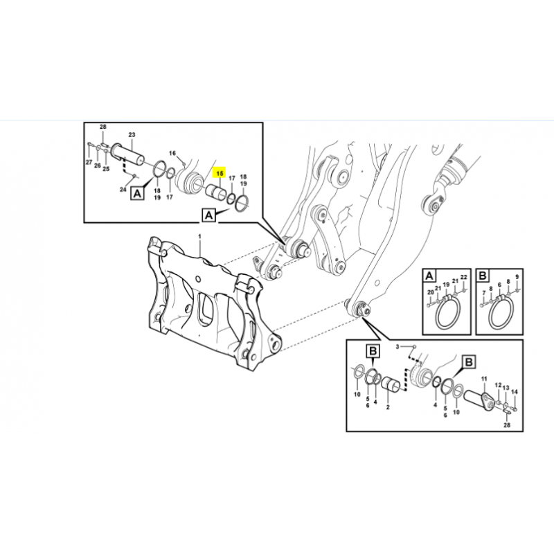 ВТУЛКА КОВША ПОГРУЗЧИК VOLVO