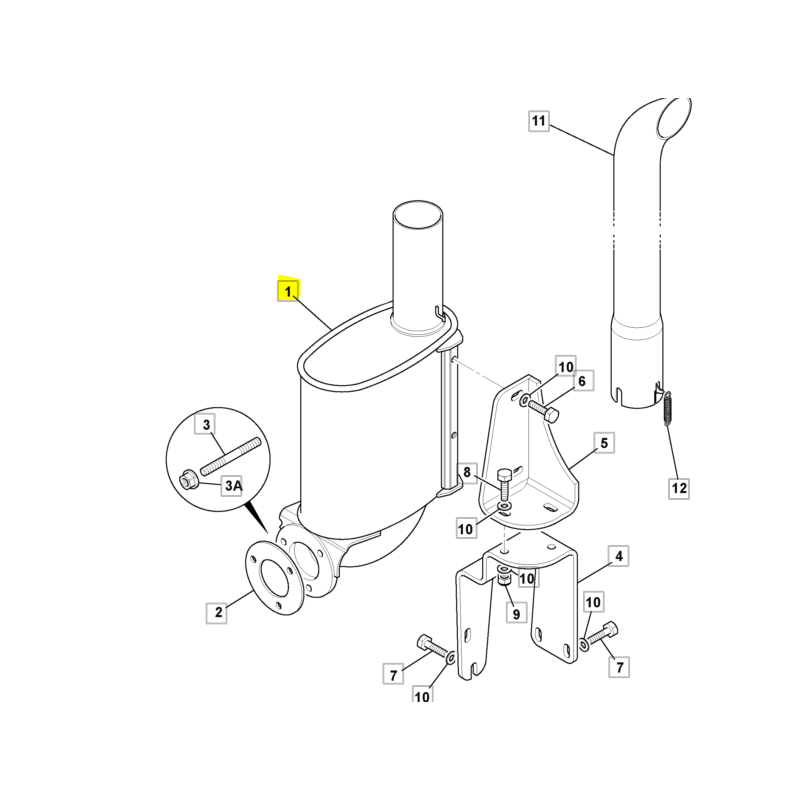 ДЕМПФЕР CVA ЭКСКАВАТОР-ПОГРУЗЧИК JCB