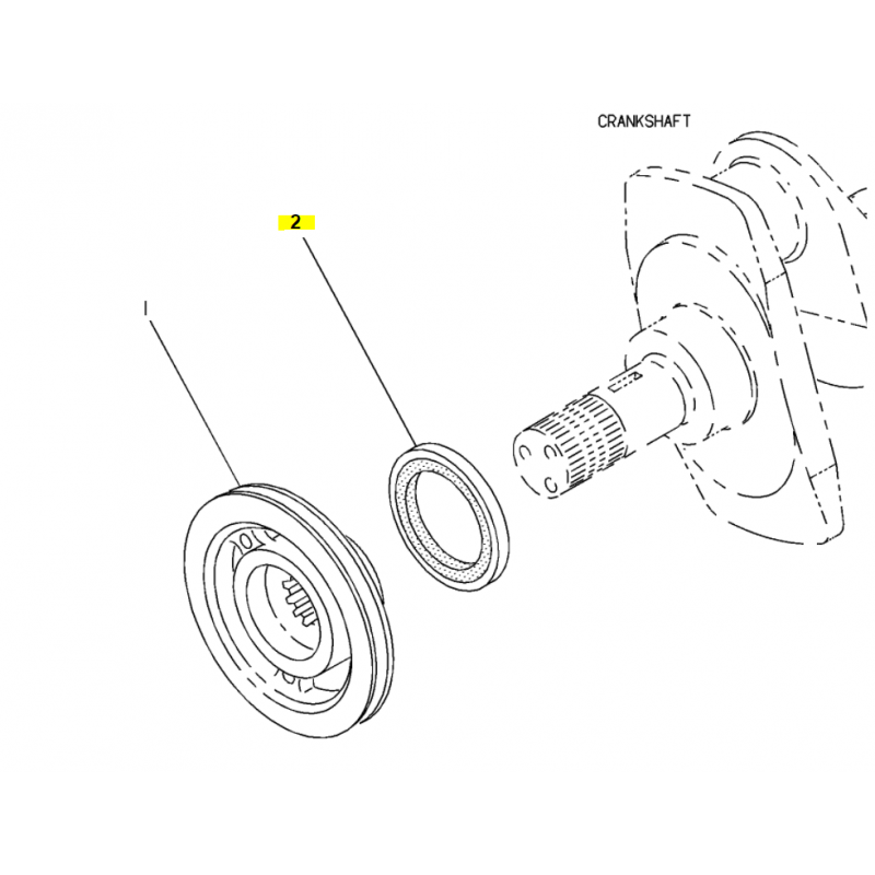 УПЛОТНИТЕЛЬ ВАЛА ПЕРЕДНИЙ ЭКСКАВАТОР-ПОГРУЗЧИК CAT CVA