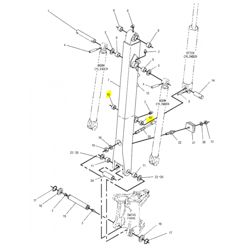 CAT ЭКСКАВАТОР-ПОГРУЗЧИК ПОДЪЕМНАЯ ВТУЛКА