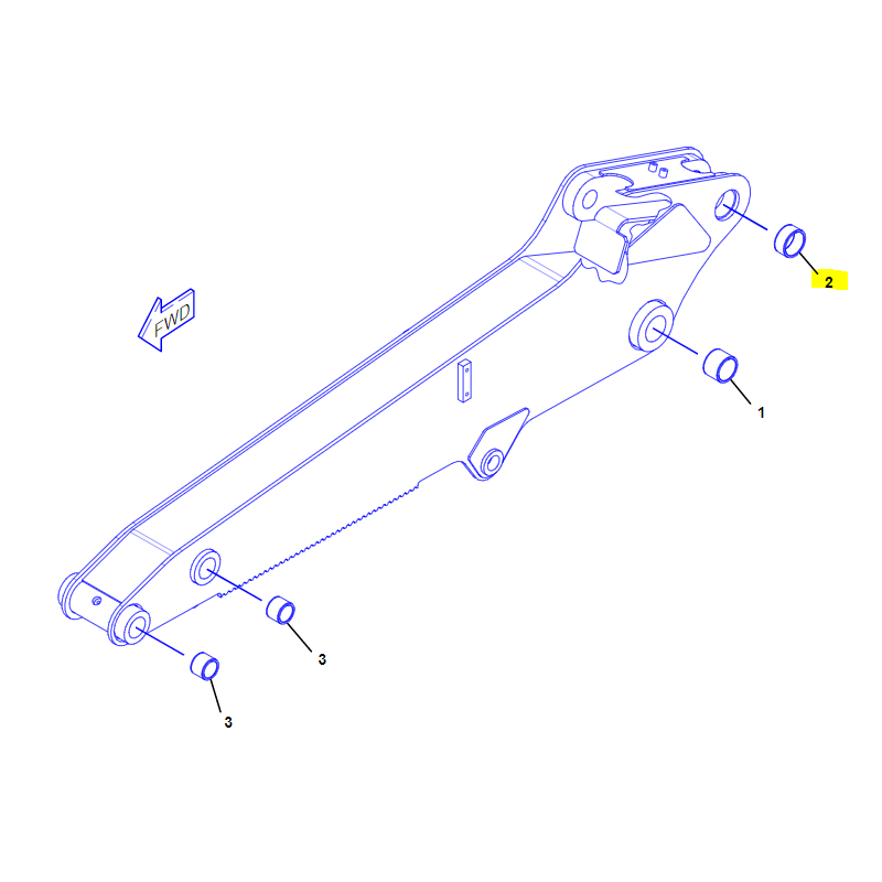ВТУЛКА РЫЧАГА STICK CAT ЭКСКАВАТОР-ПОГРУЗЧИК