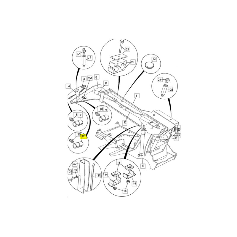 JCB ЭКСКАВАТОР-ПОГРУЗЧИК ПРУЖИННАЯ ВТУЛКА ПРИВОДА