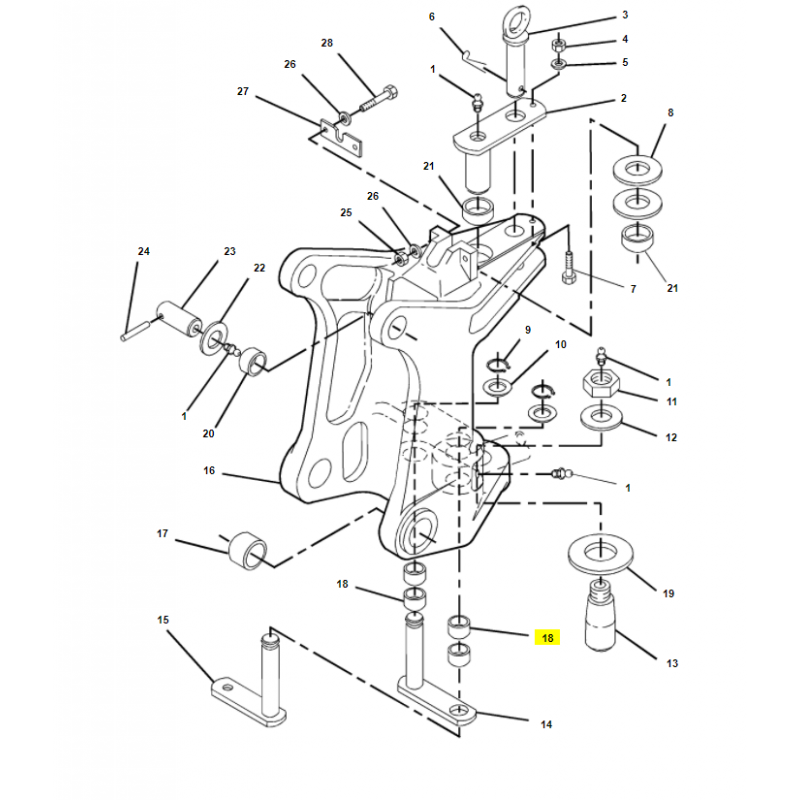 ВТУЛКА ПРИВОДА ПОВОРОТА ЗАДНЕЙ БАБКИ CAT KKOPARKO-ПОГРУЗЧИК