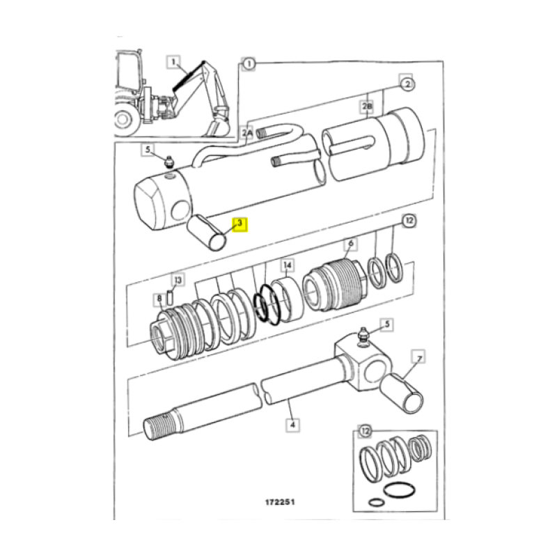 ВТУЛКА ПРИВОДА BOOM JCB ЭКСКАВАТОР-ПОГРУЗЧИК