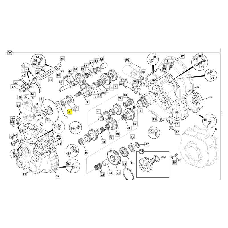ПОДШИПНИК КОРОБКИ ПЕРЕДАЧ JCB ЭКСКАВАТОР-ПОГРУЗЧИК CVA