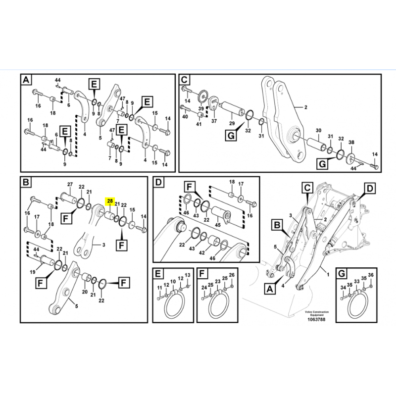 ВТУЛКА KIWAKA VOLVO ПОГРУЗЧИК