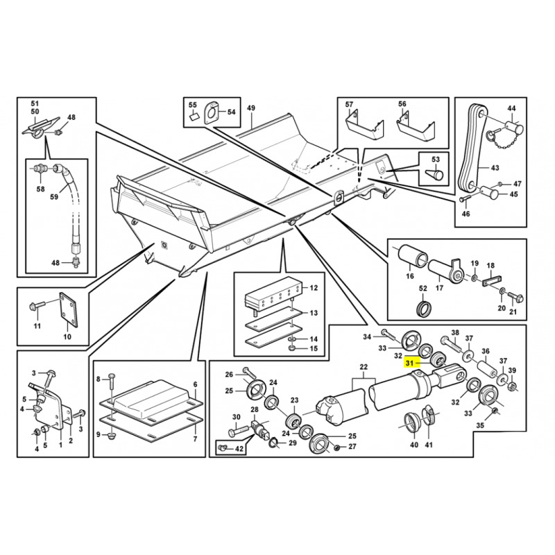 ШАРНИРНЫЙ ПОДШИПНИК ПРИВОДА KIPPRA VOLVO САМОСВАЛ CVA