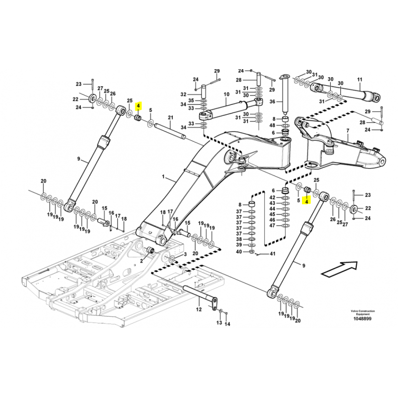 ВТУЛКА В ГОЛОВКЕ ПРИВОДА VOLVO ЭКСКАВАТОР
