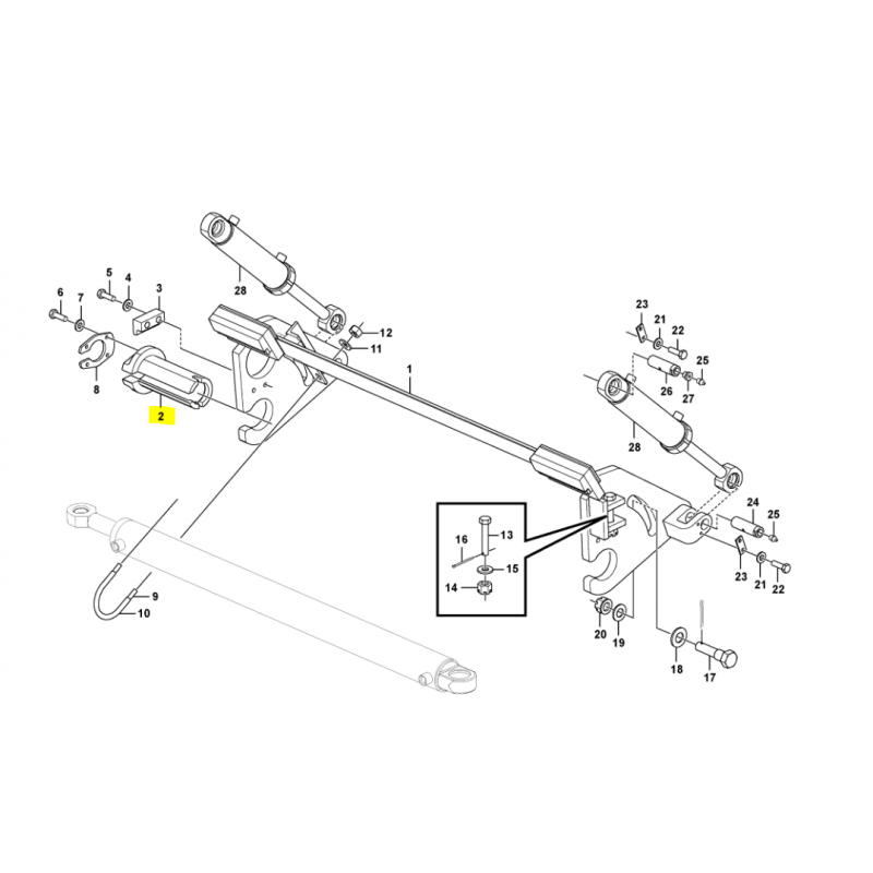 ВТУЛКА В ОТВАЛЕ VOLVO ГРЕЙДЕР