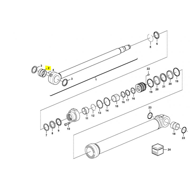 ВТУЛКА ПРИВОДА КОВША VOLVO ЭКСКАВАТОР