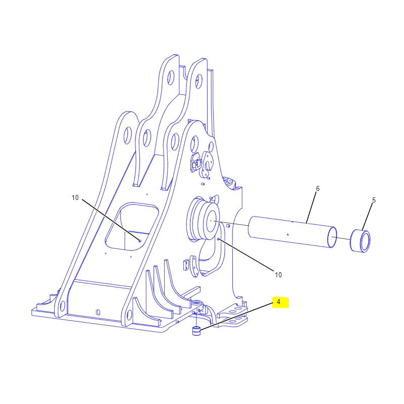 ВТУЛКА РАМЫ CAT КОЛЕСНЫЙ ПОГРУЗЧИК