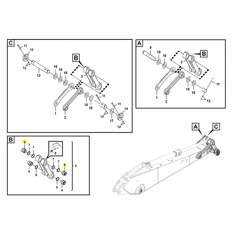 ВТУЛКА КОВША ЭКСКАВАТОРА VOLVO